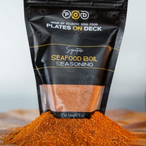 Signature Seafood Boil Seasoning Plates On Deck