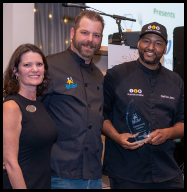 Chef Ken accepting Achievement Academy's Top Chef of Polk County 2026 Community Choice Award