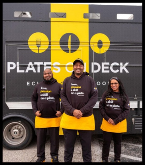Plates On Deck food truck team featured on Food Network's The Great Food Truck Race Season 17